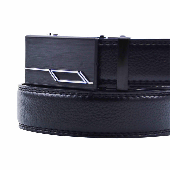 Cinturón Hombre automático Negro Hebilla con triángulo