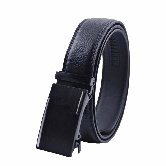 Cinturón Hombre automático Negro Hebilla Linea Lateral