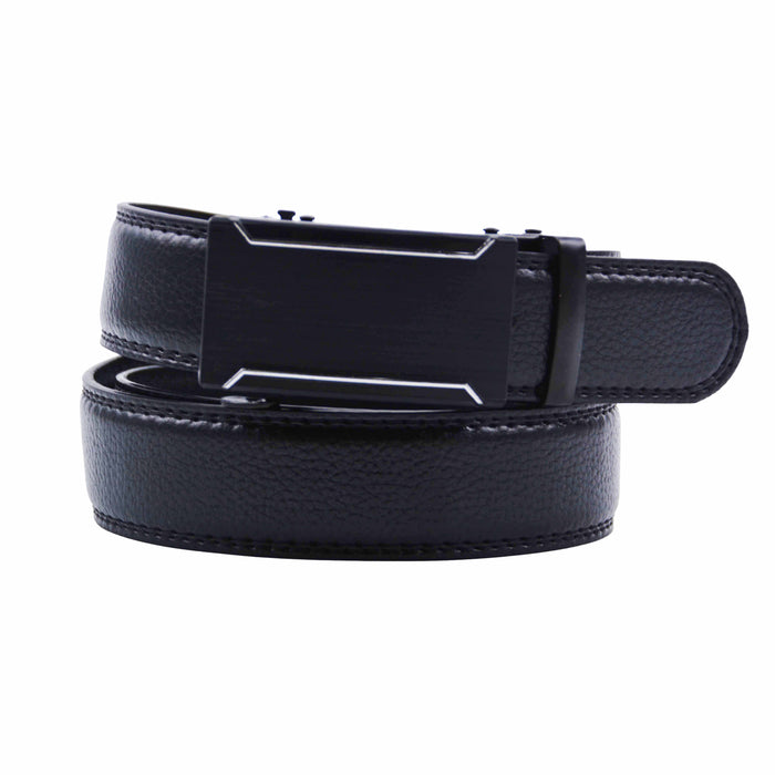 Cinturón Hombre automático Negro Hebilla Doble Linea