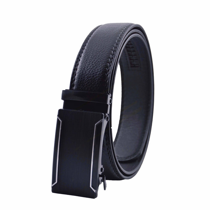 Cinturón Hombre automático Negro Hebilla Doble Linea