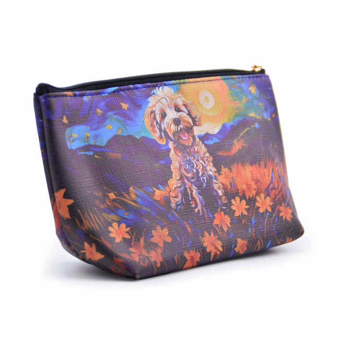 Cosmetiquero Perro Poodle Sueño Floral