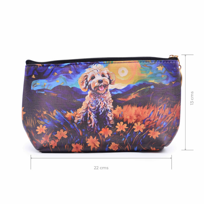 Cosmetiquero Perro Poodle Sueño Floral