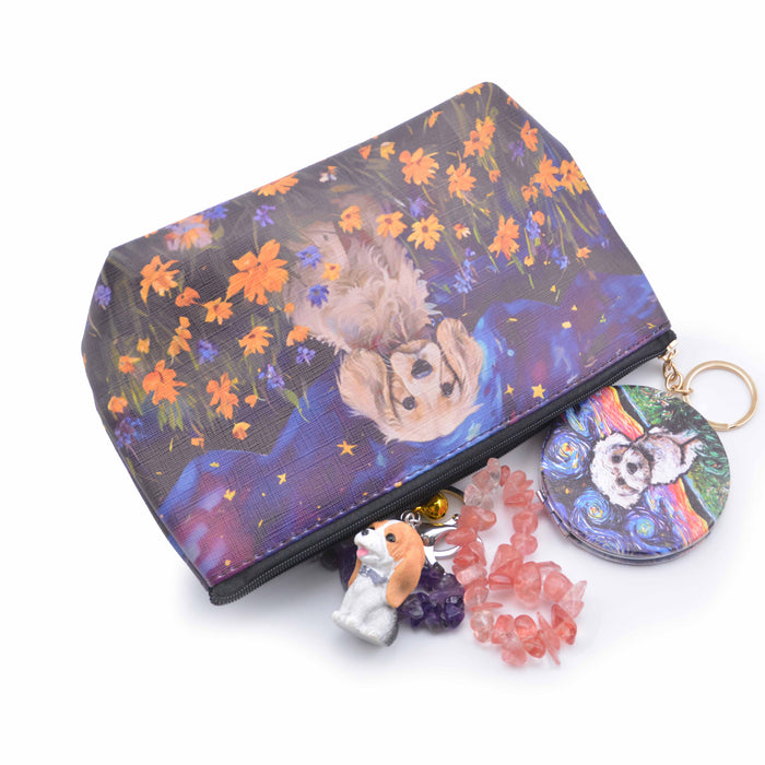 Cosmetiquero Perro Cocker Spaniel Floral Sueño