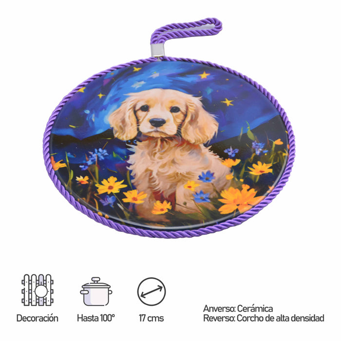 Posaollas Perro Cocker Spaniel Sueño Floral
