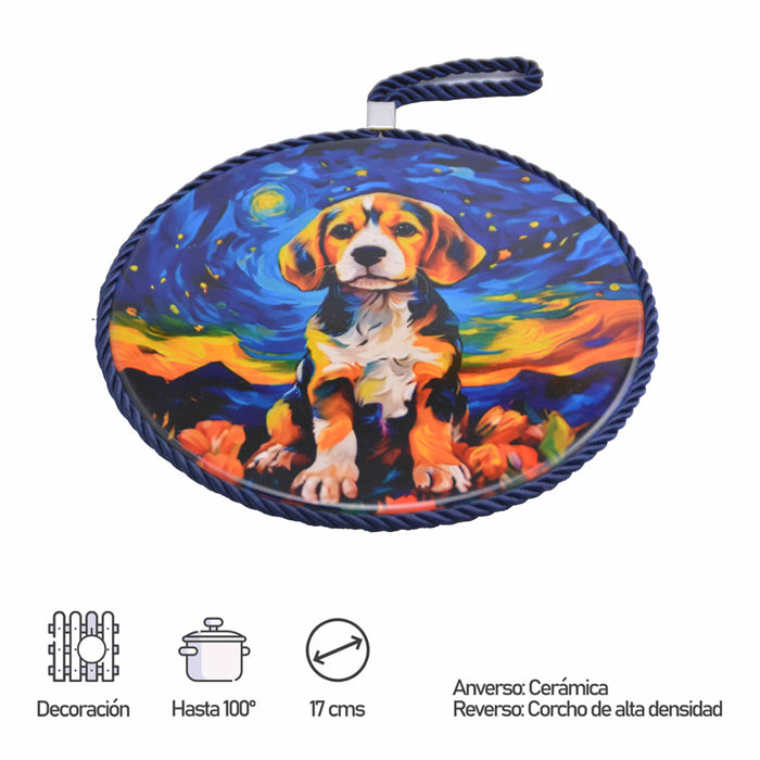 Posaollas Perro Beagle Sueño Floral