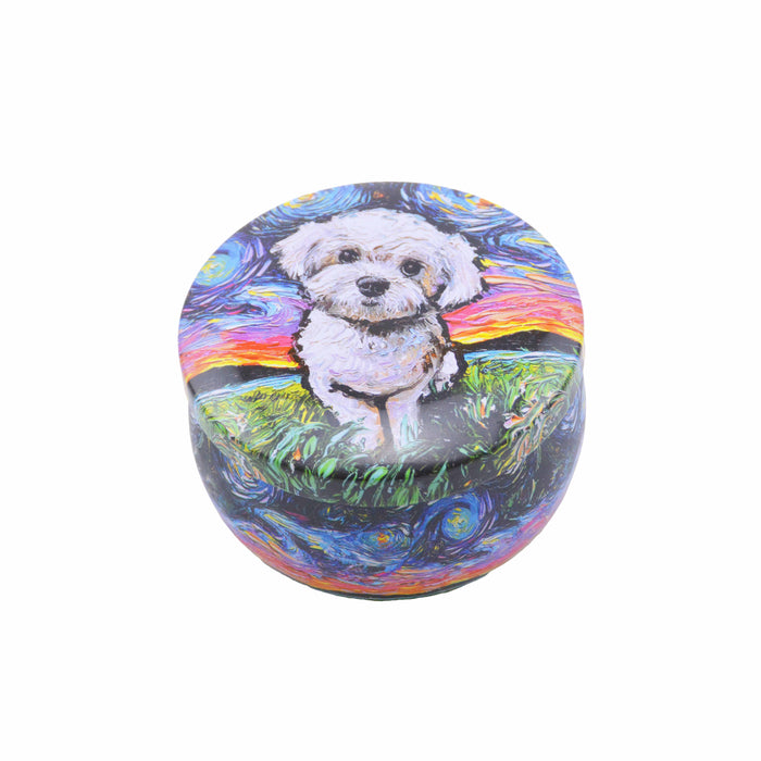 Vela Aromática Vainilla Perro Maltés Pintura
