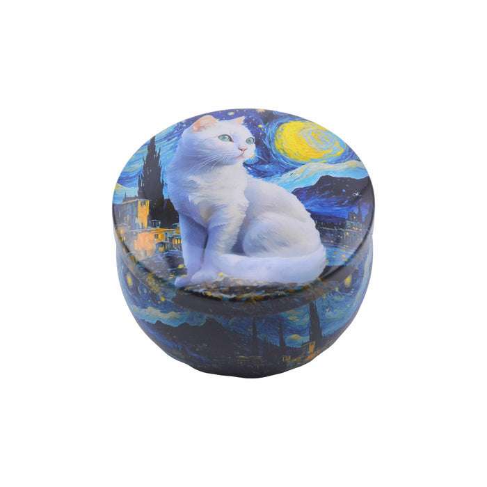 Vela Aromática Vainilla Gato Blanco Pintura