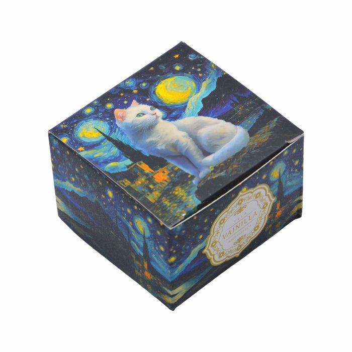 Vela Aromática Vainilla Gato Blanco Pintura