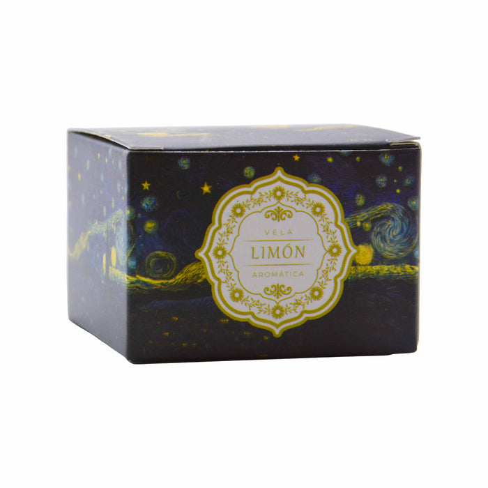 Vela Aromática Limón Gato Negro Pintura