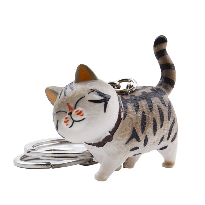 Llavero Figura de Gato Atigrado