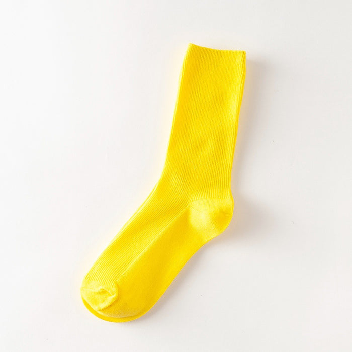 Calcetines Liso Color Amarillo