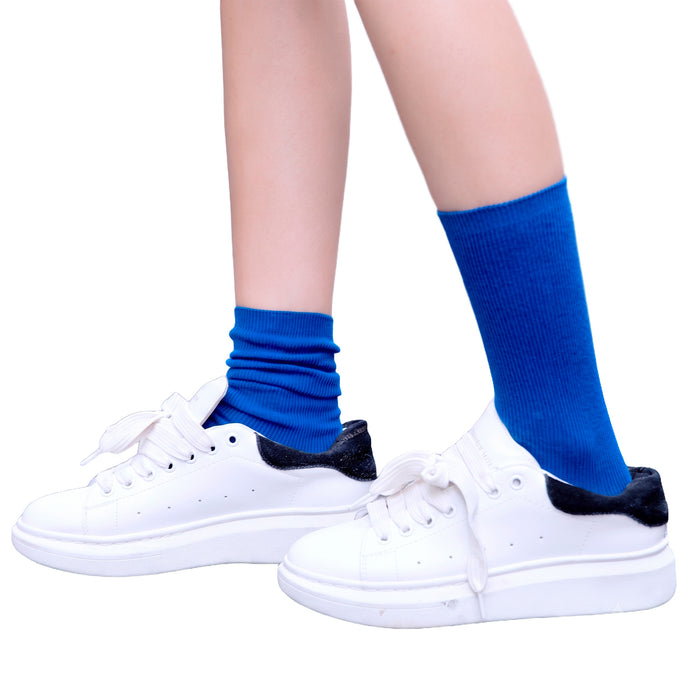Calcetines Liso Color Azul