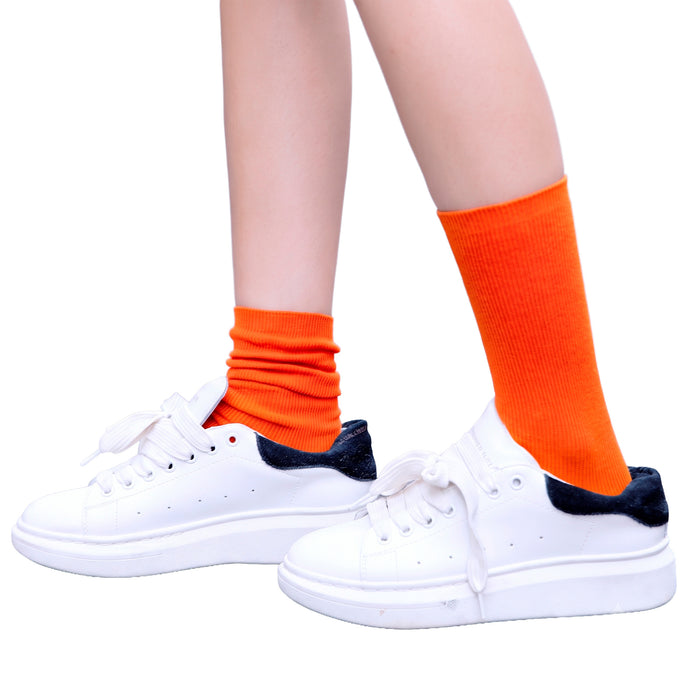 Calcetines Liso Color Naranja