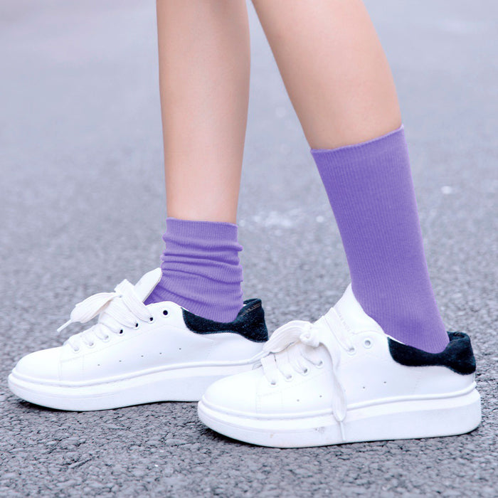 Calcetines Liso Color Morado