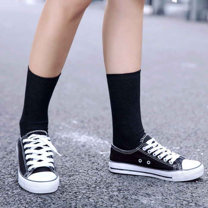 Calcetines Liso Color Negro