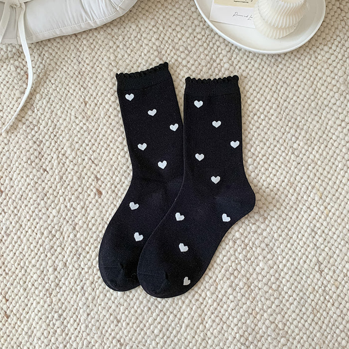 Calcetines Mini Corazones Blancos