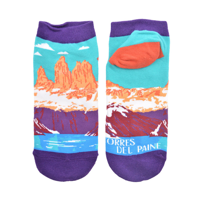 Calcetín Corto de Algodón Chile Torres del Paine