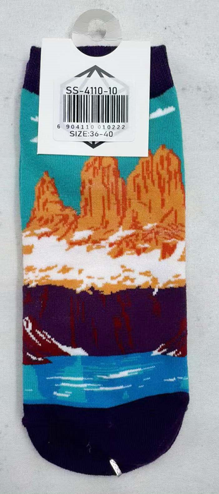 Calcetín Corto de Algodón Chile Torres del Paine