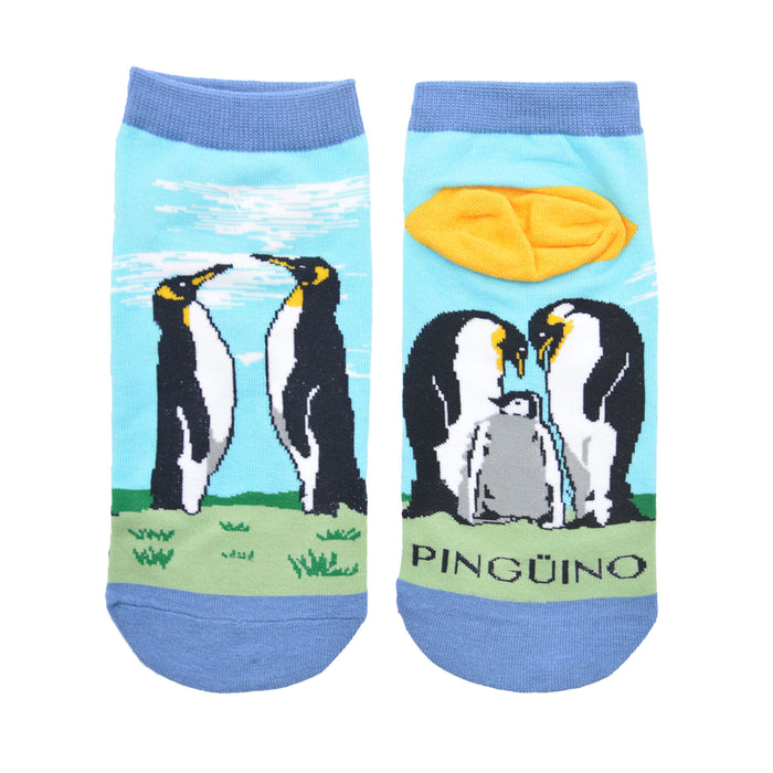 Calcetín Corto de Algodón Chile Pingüino