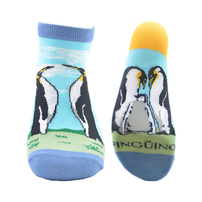 Calcetín Corto de Algodón Chile Pingüino