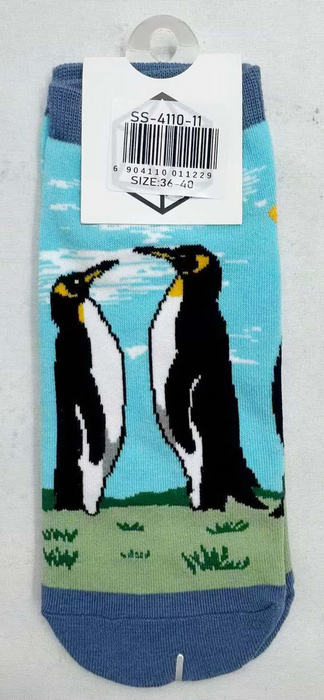 Calcetín Corto de Algodón Chile Pingüino