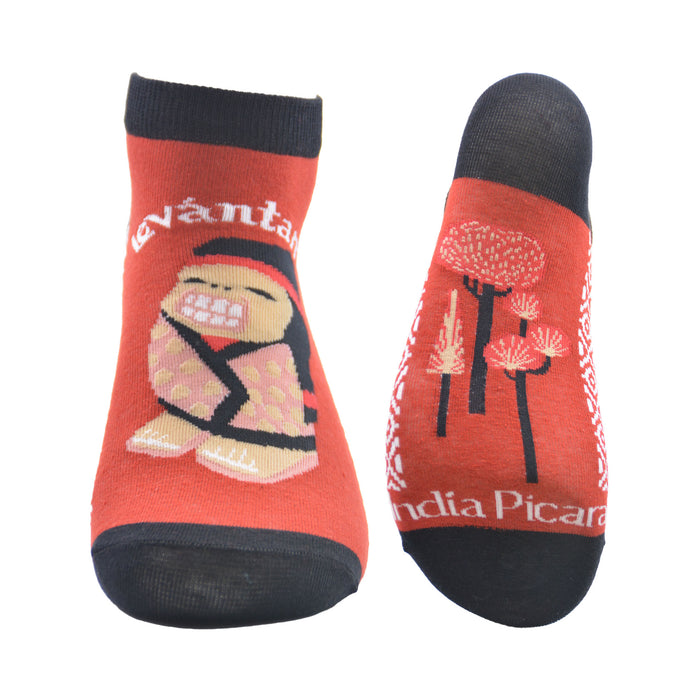 Calcetín Corto de Algodón Chile India Pícara