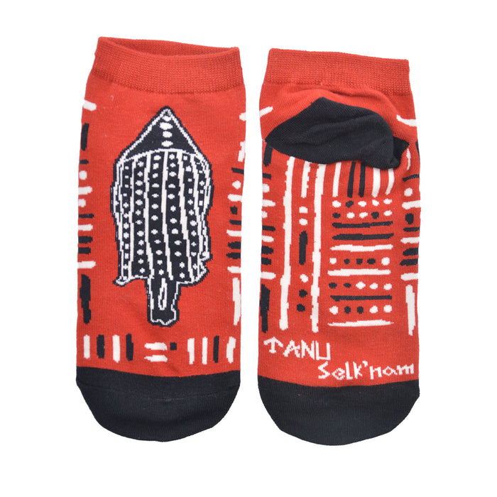 Calcetín Corto de Algodón Chile Selknam Tanu