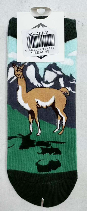 Calcetín Corto de Algodón Chile Guanaco 41-45