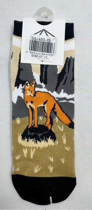 Calcetín Corto de Algodón Chile Zorro Culpeo 41-45