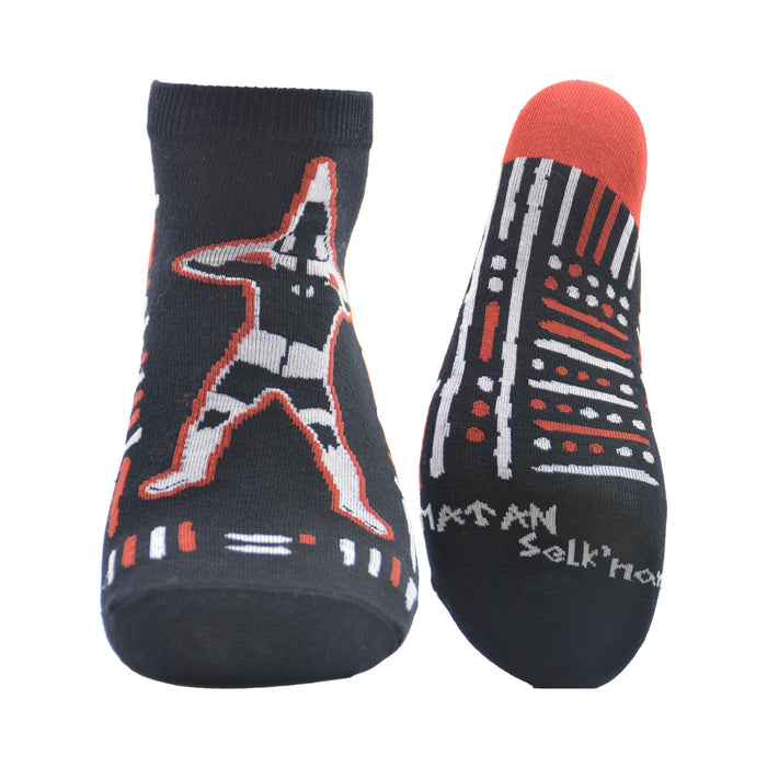 Calcetín Corto de Algodón Chile Selknam Matan 41-45