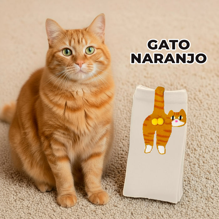 Calcetines Gato Cafecito con Cola