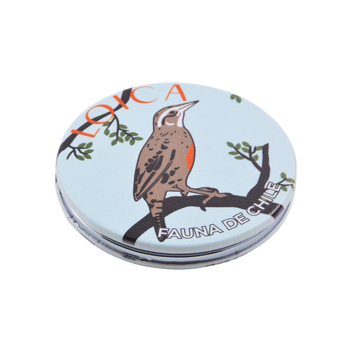 Espejo de Cartera Fauna de Chile Loica