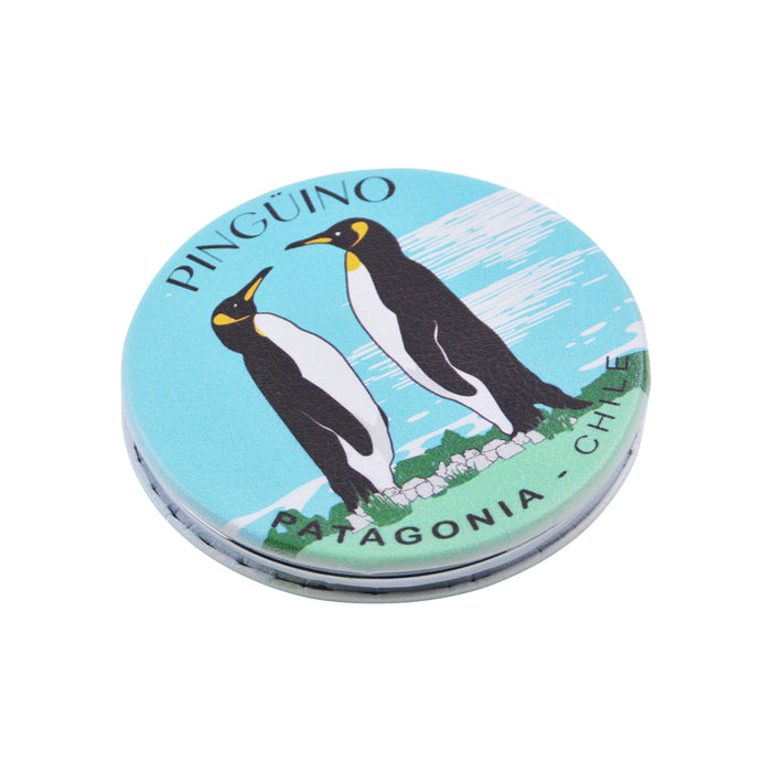 Espejo de Cartera Pingüinos Patagonia Chile