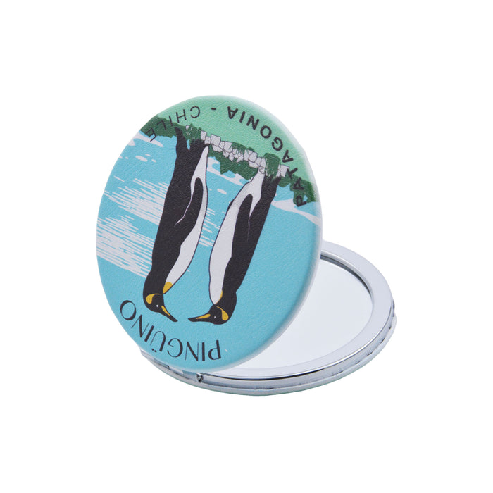 Espejo de Cartera Pingüinos Patagonia Chile