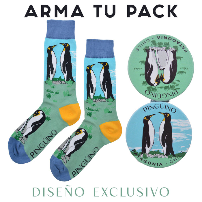 Espejo de Cartera Pingüinos Patagonia Chile