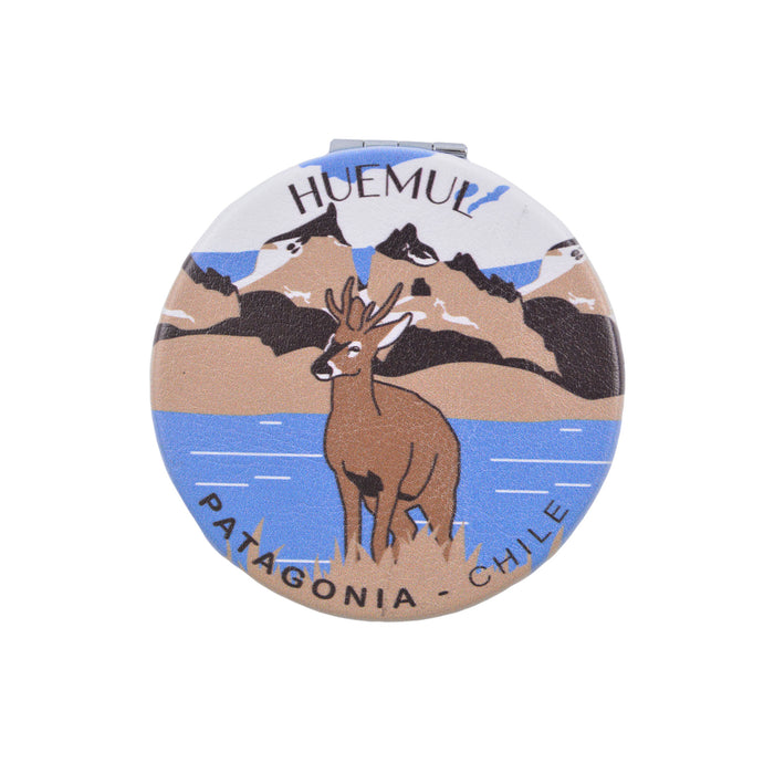 Espejo de Cartera Huemul Fauna de Chile