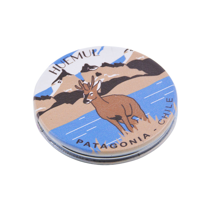 Espejo de Cartera Huemul Fauna de Chile