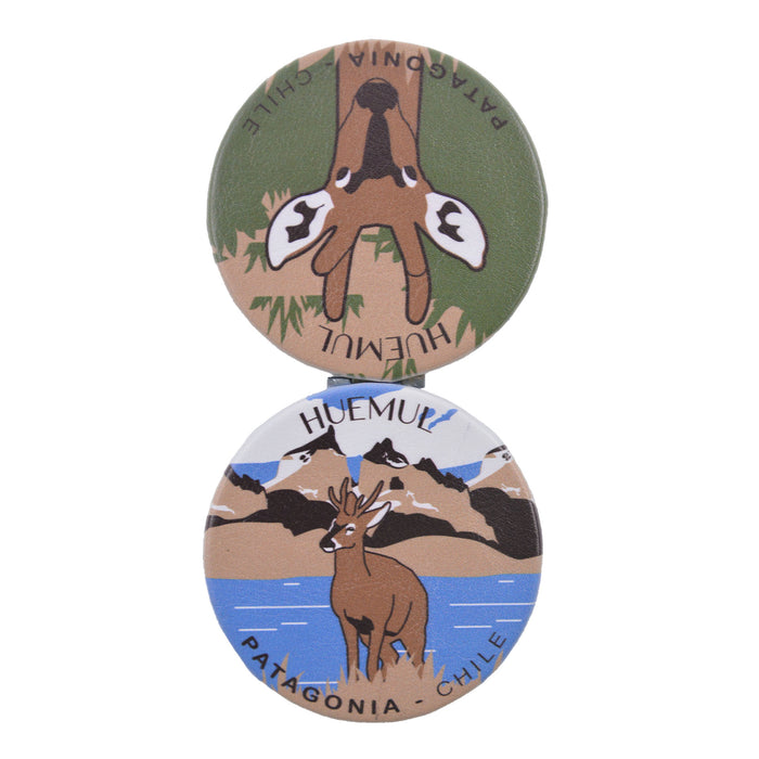 Espejo de Cartera Huemul Fauna de Chile