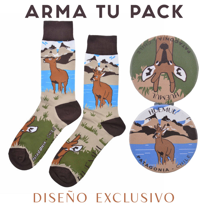 Espejo de Cartera Huemul Fauna de Chile