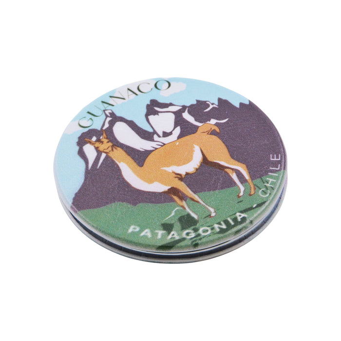 Espejo de Cartera Guanaco Fauna de Chile