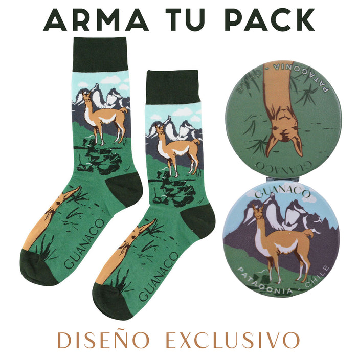 Espejo de Cartera Guanaco Fauna de Chile