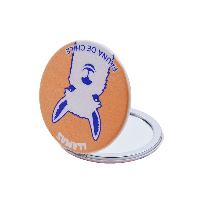 Espejo de Cartera Llamas Patagonia Chile