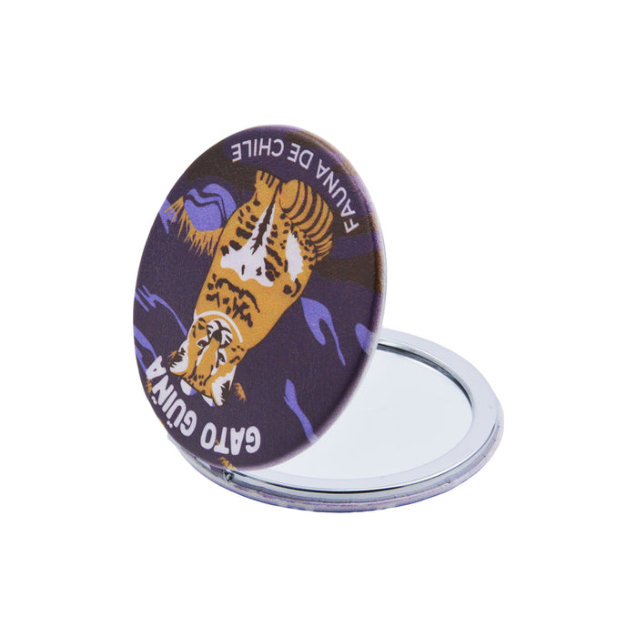 Espejo de Cartera Gato Güiña Patagonia Chile