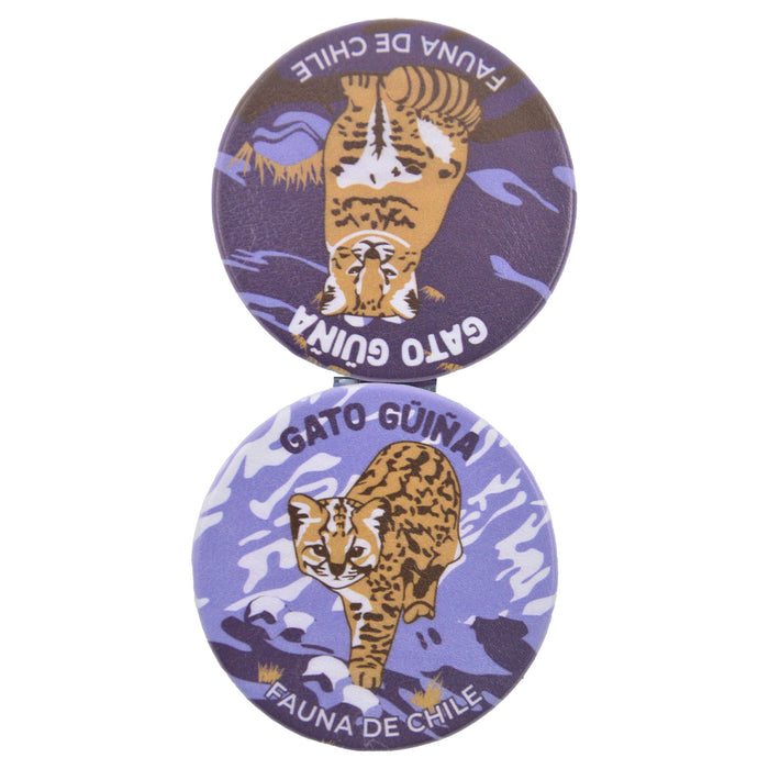 Espejo de Cartera Gato Güiña Patagonia Chile