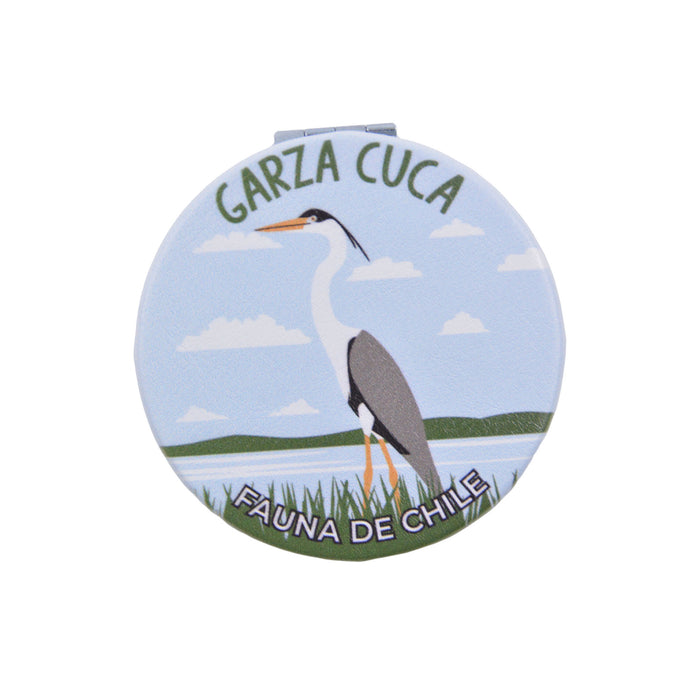 Espejo de Cartera Garza Cuca Patagonia Chile