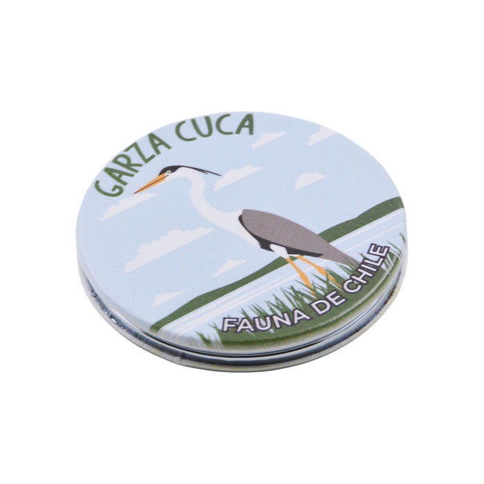 Espejo de Cartera Garza Cuca Patagonia Chile