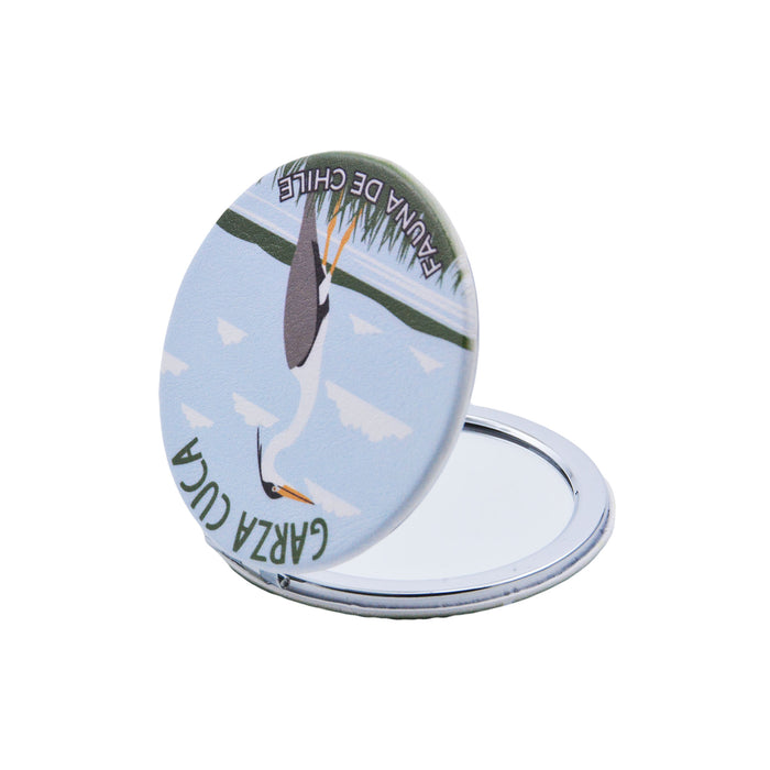 Espejo de Cartera Garza Cuca Patagonia Chile