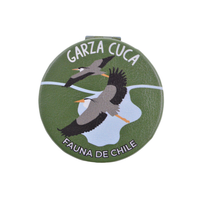 Espejo de Cartera Garza Cuca Patagonia Chile
