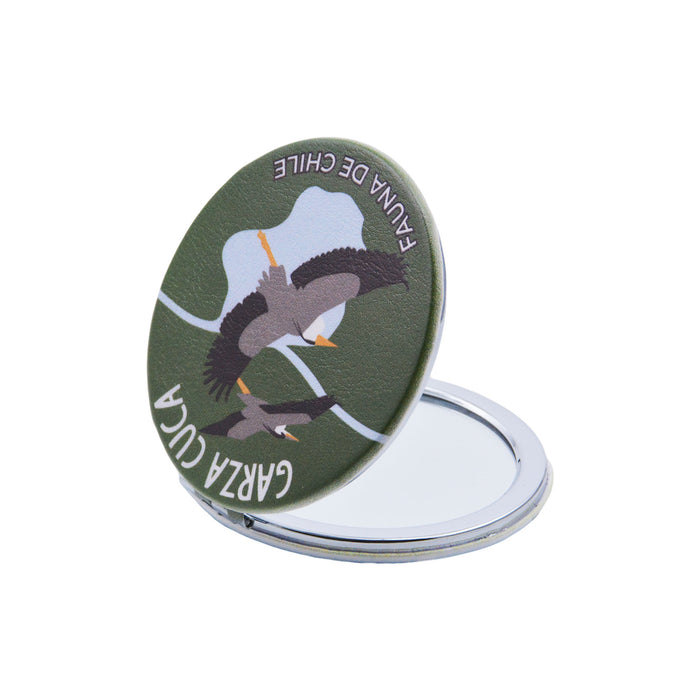 Espejo de Cartera Garza Cuca Patagonia Chile