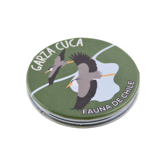 Espejo de Cartera Garza Cuca Patagonia Chile